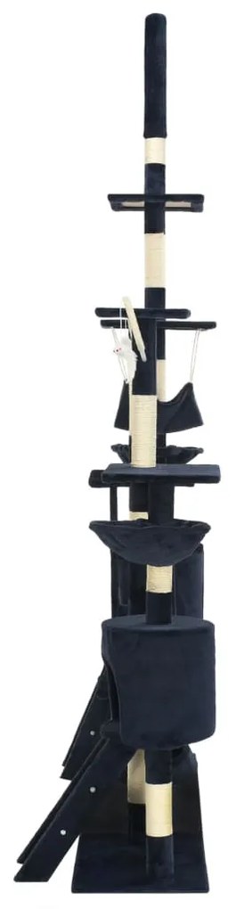 Albero per gatti con tiragraffi in sisal 230-250 cm blu