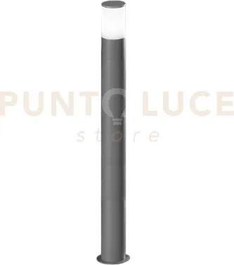 Sigaro paletto in alluminio grigio cemento 1 luce attacco e27 ip54 ...