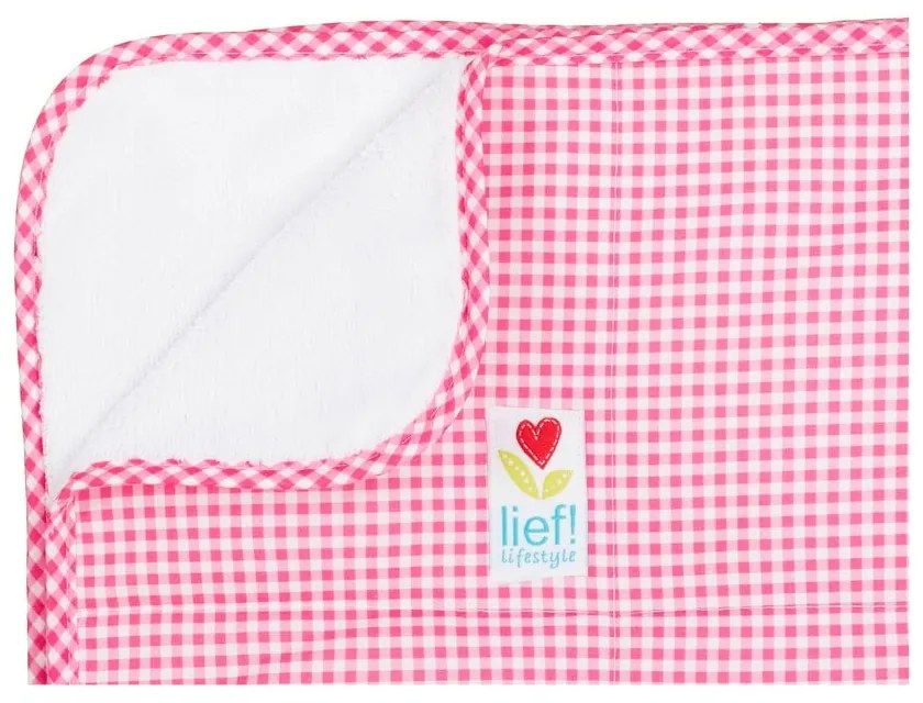 Copriletto per lettino rosa e bianco, 100 x 150 cm - Tiseco Home Studio