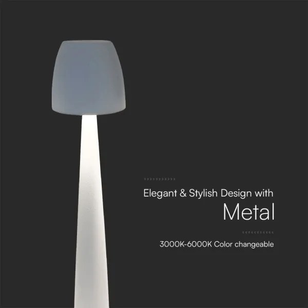 LED Lampada da tavolo touch ricaricabile e dimmerabile LED/3W/5V 3000-6000K bianco