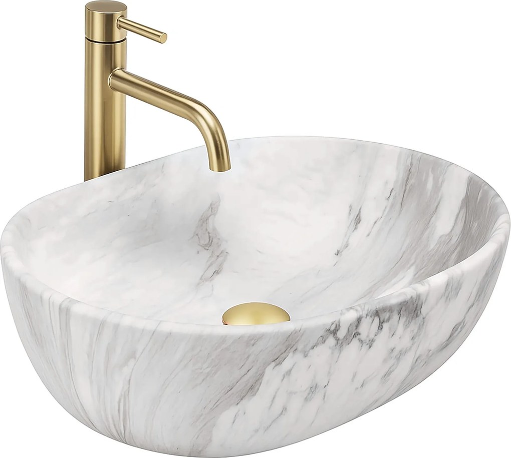 Lavabo da appoggio Rea Amelia ASH MATT