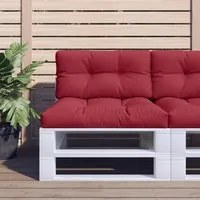 Cuscini per Pallet 2 pz Rosso Vino in Tessuto 360698