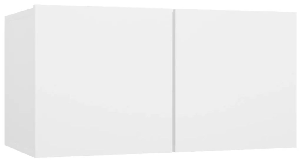 Set mobili tv 4 pz bianco in truciolato
