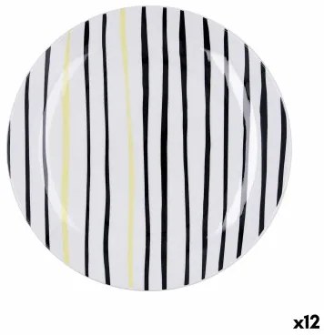 Piatto da pranzo Bidasoa Zigzag Multicolore Ceramica Ø 26,5 cm (12 Unità)