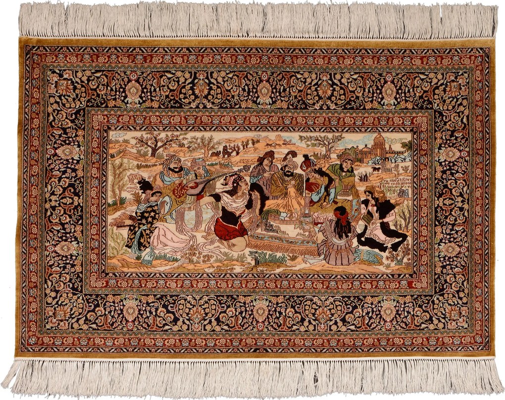 Hereke Tappeto orientale 60 x 100 Beige (Cina) Annodato A Mano