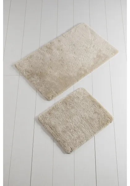SET 2x Tappeto bagno 60x100 cm beige