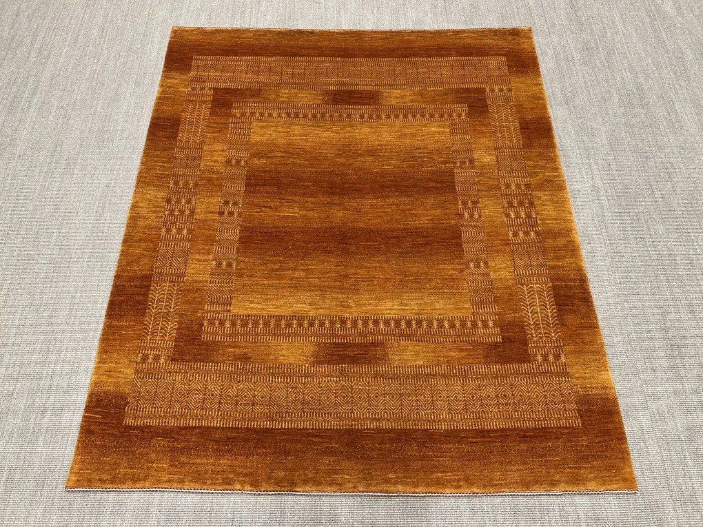 Loribaft Tappeto 200 x 240 Giallo (Iran) Annodato A Mano