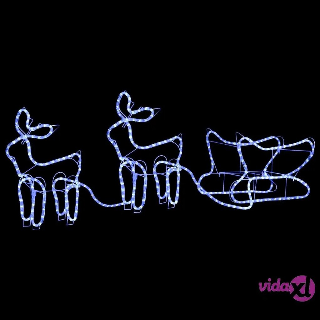 vidaXL Renne e Slitta Decorazione Natalizia per Esterni 576 LED