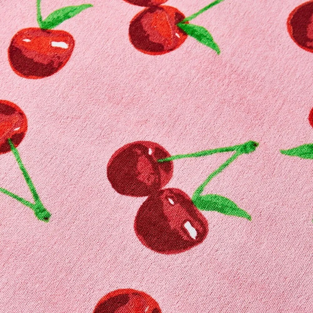 Telo mare rosa in cotone 78x200 cm Cherries – Catherine Lansfield