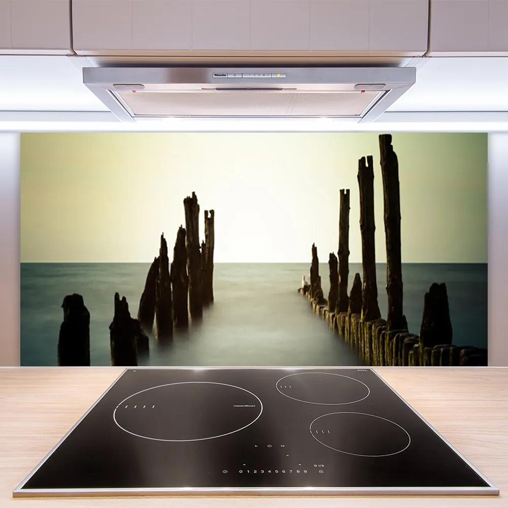 Pannello retrocucina Mare, sole, paesaggio 100x50 cm