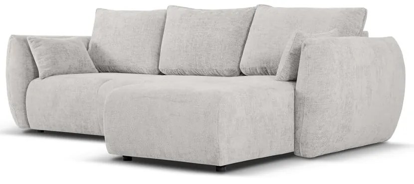 Divano angolare grigio chiaro (angolo destro) Matera - Cosmopolitan Design