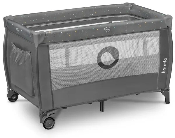 Lionelo - Lettino da viaggio STEFI PLUS Grigio Multicolore
