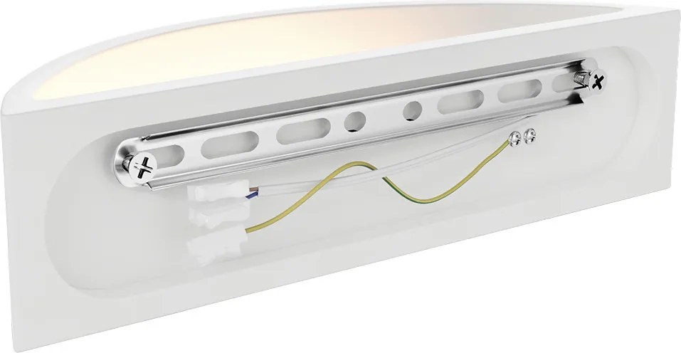 Applique da Parete E14 Bidirezionale in Gesso Pitturabile