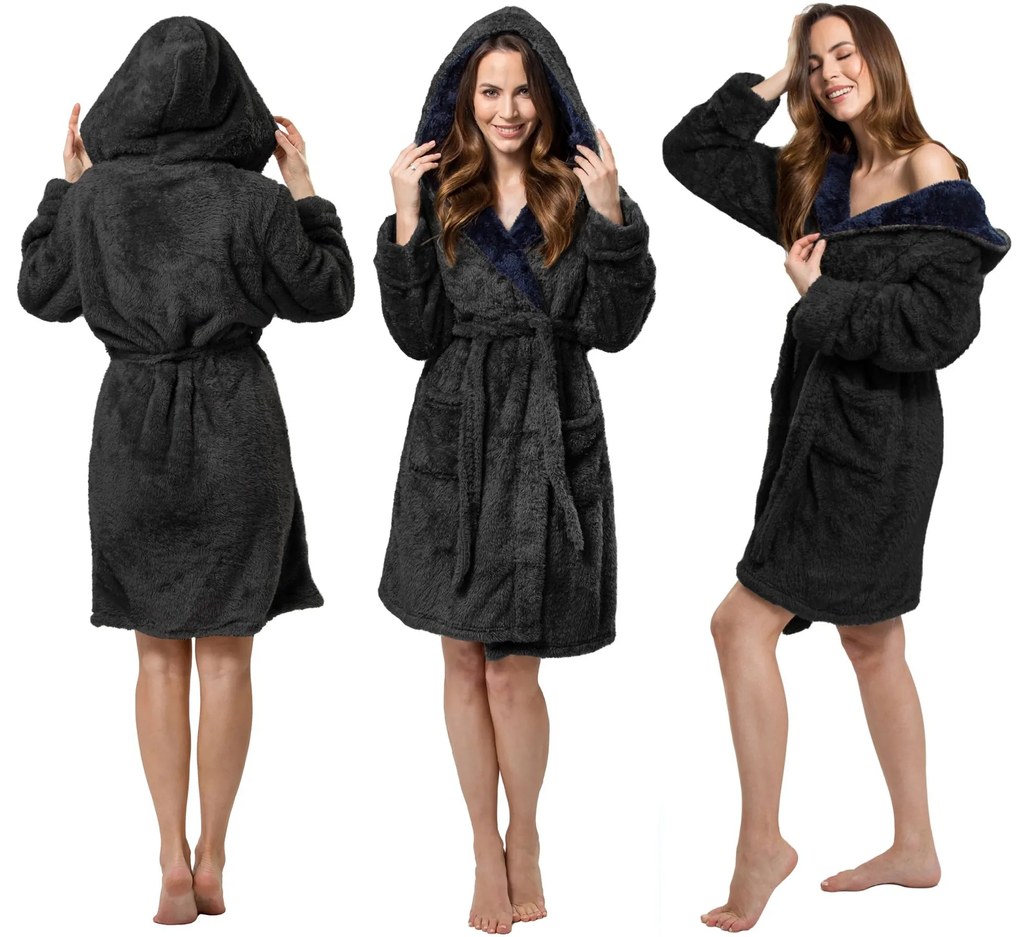 Accappatoio Jordan Navy Grey M