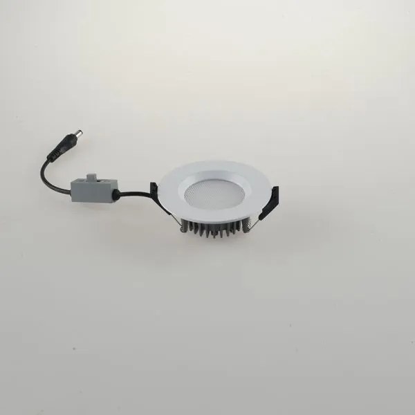 Incasso led tron bianco in acrilico e alluminio 7w 420lm cct ip40 9...