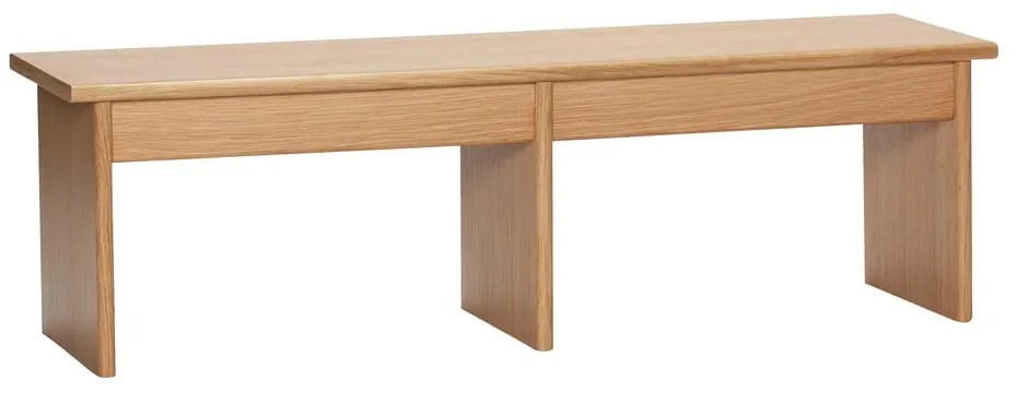 Tavolo TV in rovere naturale 99x30 cm Doppio - Hübsch