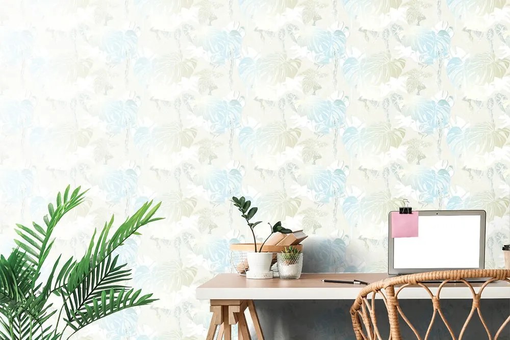 Carta da parati – Foglie magiche di monstera