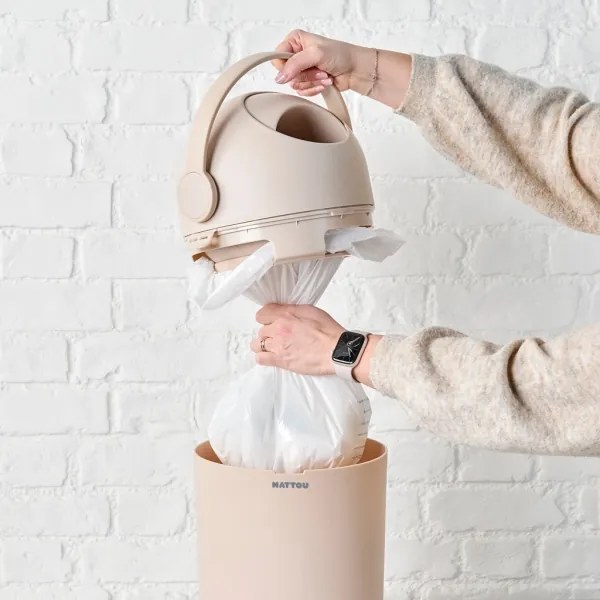 Nattou - Cestino per pannolini e fasciatoio SOFTY 50x70 cm beige