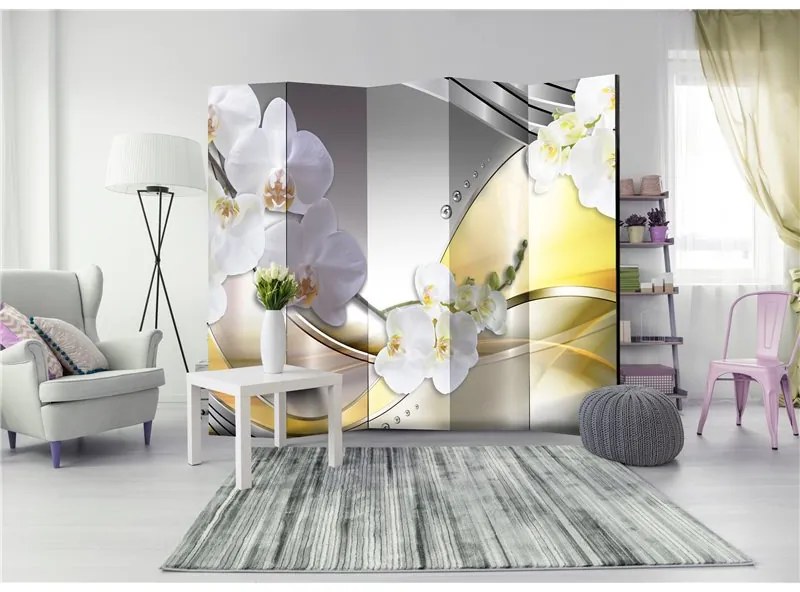 Paravento  Yellow Journey II [Room Dividers]  Colore Argento, Dimensioni e Misure 225x172