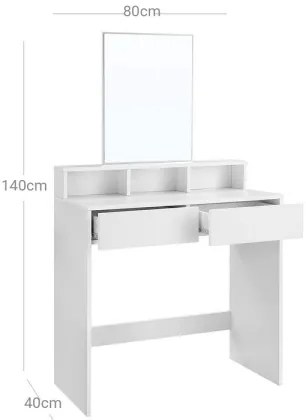 Tavolo da trucco HEBA bianco