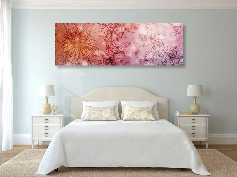 Quadro su tela – Mandala floreale