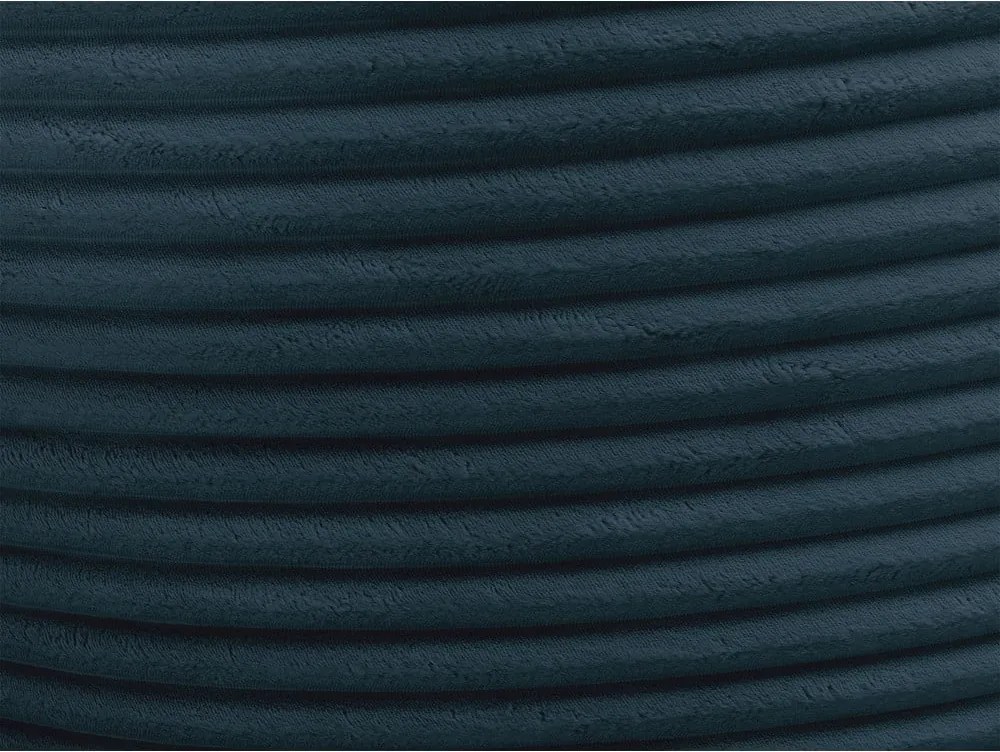 Puof a sacco blu scuro con rivestimento in velluto a coste Socrate – Bobochic Paris