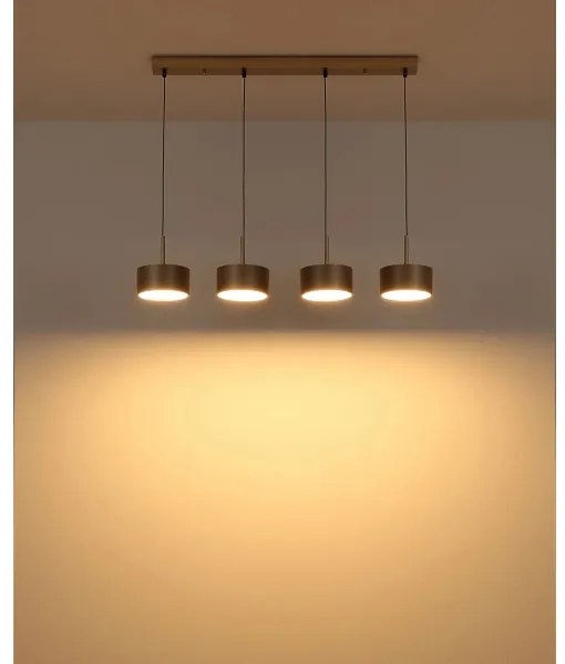 Globo 56964-4H - Lampadario sospeso su cavo RAYMOND LED/40W/230V 3000K ottone