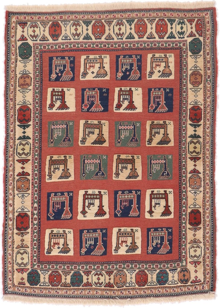 Kilim Tappeto persiano 100x140 (Iran) Tessuto A Mano