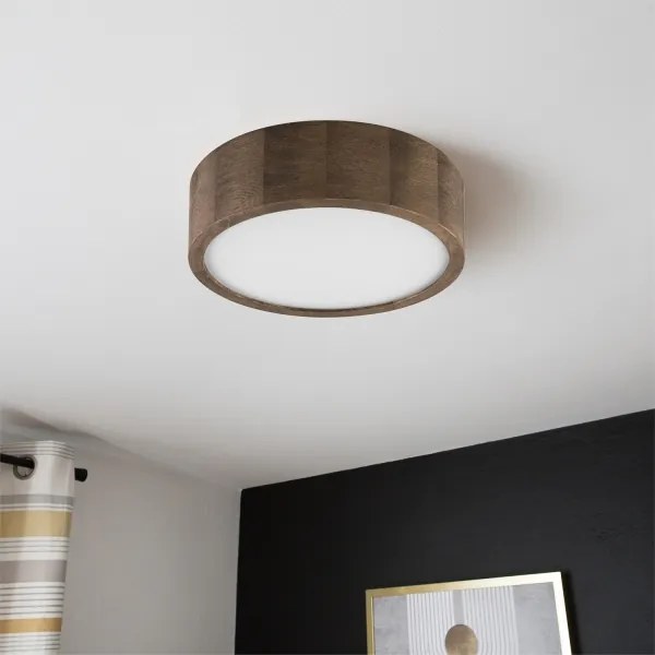 Brilagi - Lampada LED da soffitto CARVALHO 1xE27/60W/230V noce 27 cm