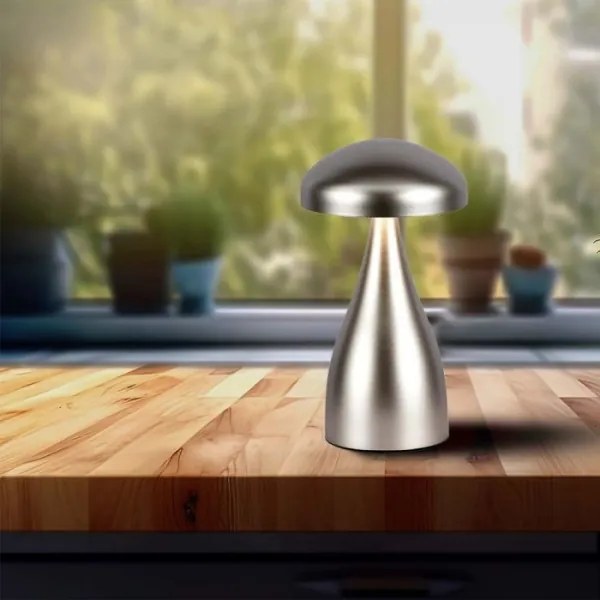 LED Lampada da tavolo ricaricabile dimmerabile LED/1W/5V 3000-6000K 1800 mAh argento