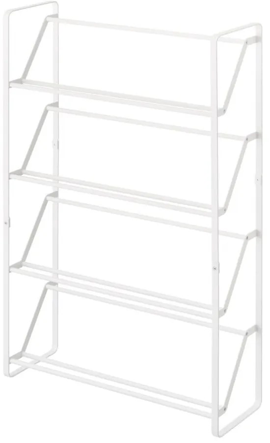 Scarpiera bianca in metallo Frame - YAMAZAKI