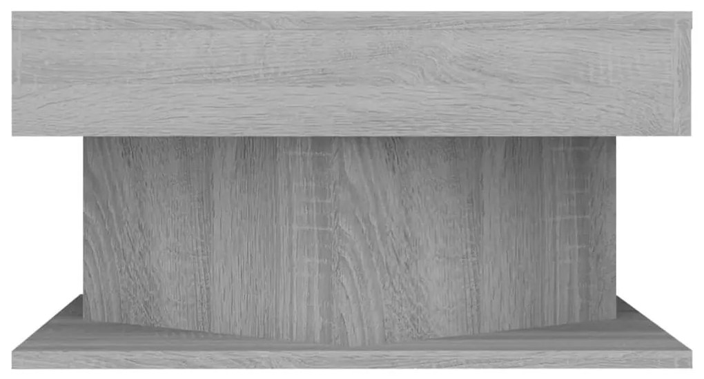 Tavolino da salotto grigio sonoma 57x57x30 cm legno multistrato