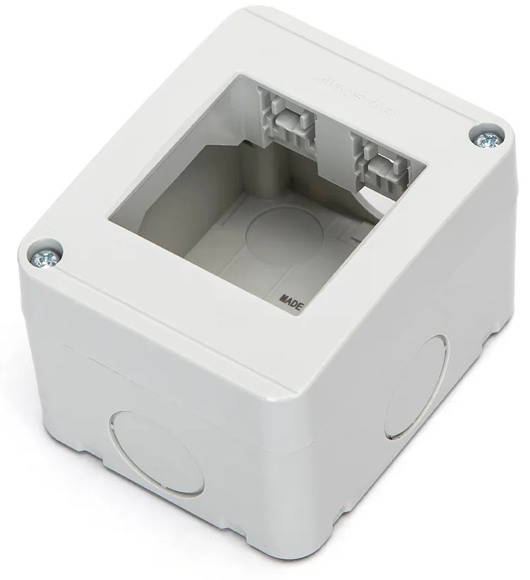 Cassetta esterna 2 moduli custodia IP20 per pulsanti compatibile anche con Vimar Plana