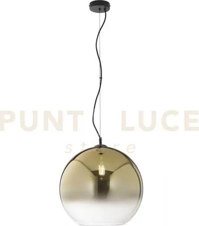 Lampadario a sospensione marte oro in vetro 1 luce attacco e27 40x1...