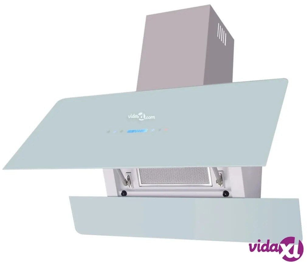 vidaXL Cappa con Schermo Touch Bianco 900 mm