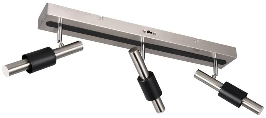 Faretto LED nero e argentato 20,5x63 cm Ikaris – Trio Select