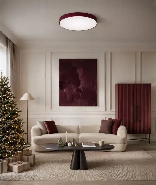 Brilagi - Plafoniera CLARE 4xE27/40W/230V Ø 50 cm bordeaux