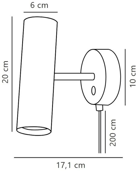 DFTP by Nordlux - Faretto da parete MIB 1xGU10/8W/230V bianco
