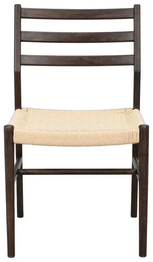 Sedie da pranzo in marrone scuro-naturale in set di 2 pezzi Harlan - Rowico