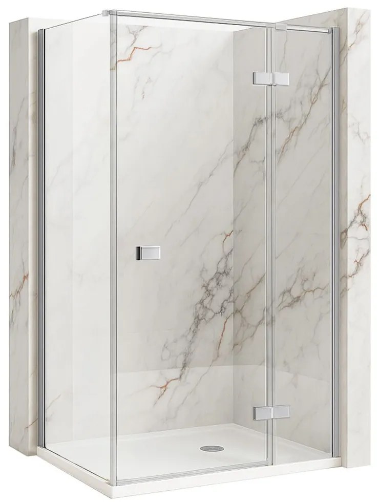 Cabina doccia Rea Atlas 100x90 Chrome