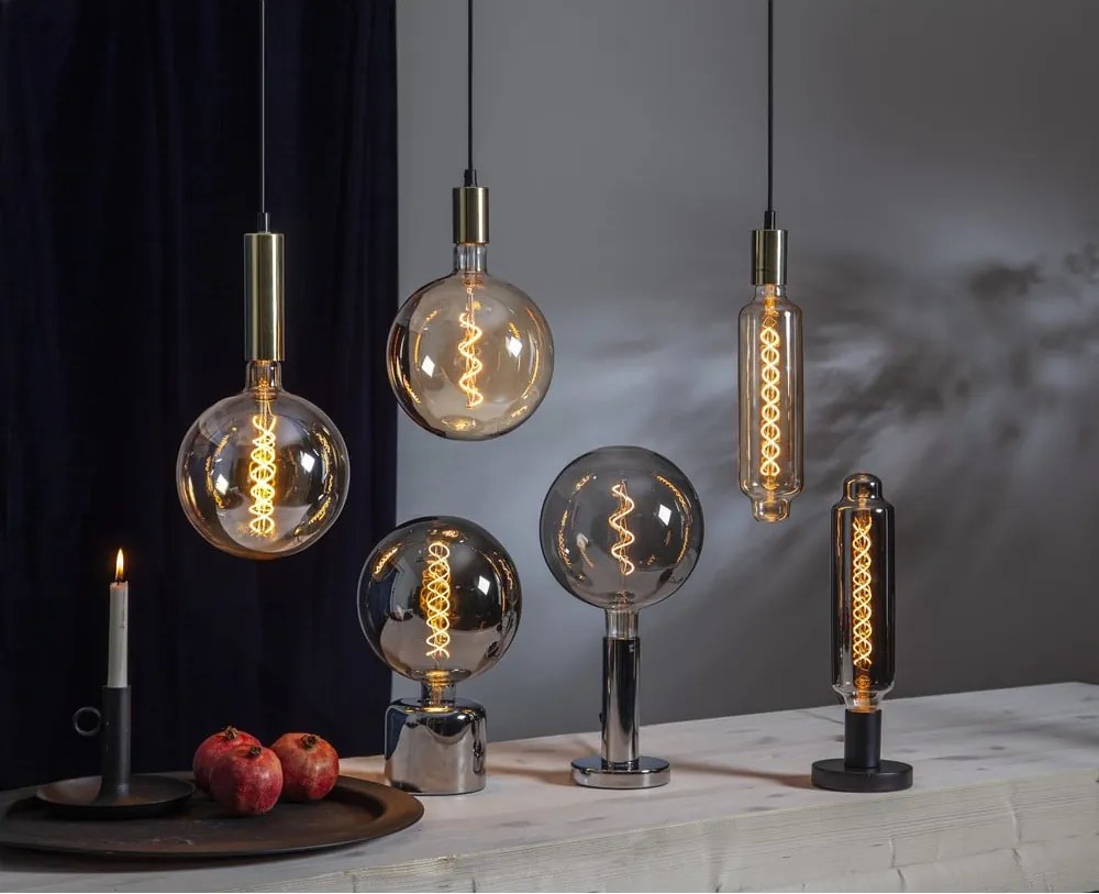 Supporto per lampada argentato 10 cm Glans – Star Trading