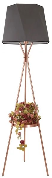 Lampada da terra VENEDIK 1xE27/60W/230V grigio/rame