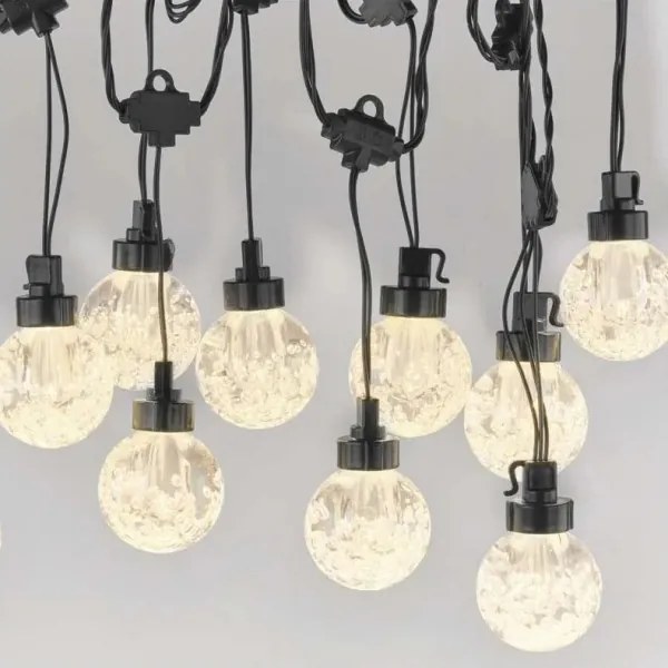 Catena decorativa da esterno LED 20xLED/12,6m IP44 bianco caldo