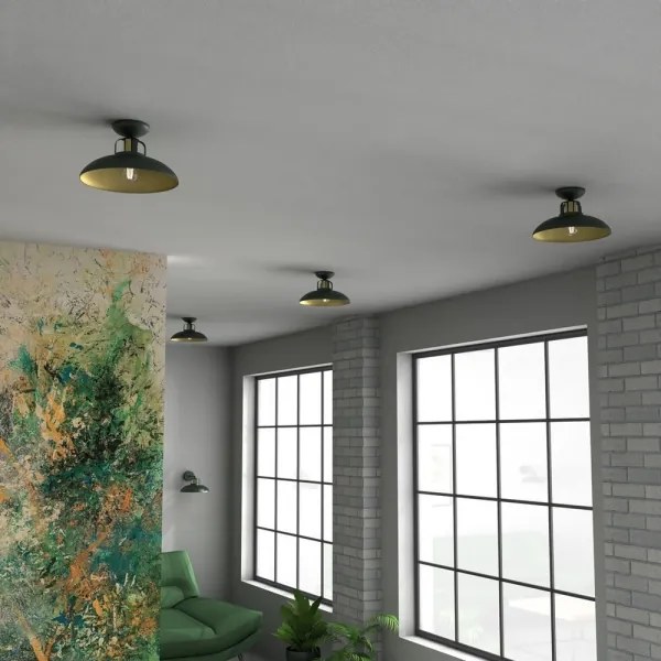 Brilagi - LED Lampadario a plafone FLAMENGO 1xE27/60W/230V verde