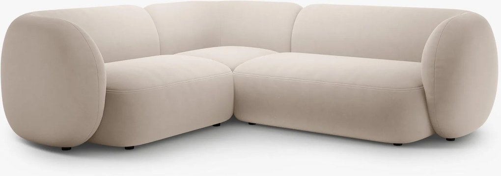 Divano angolare Kate in velluto – L252 cm
