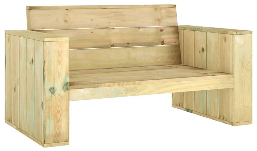 Set Salotto da Giardino 4 pz Legno Massello di Pino Impregnato