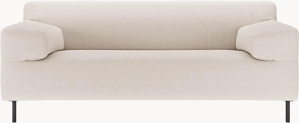 Divano 2 posti grigio argento/nero freistil180, larg. 182 cm