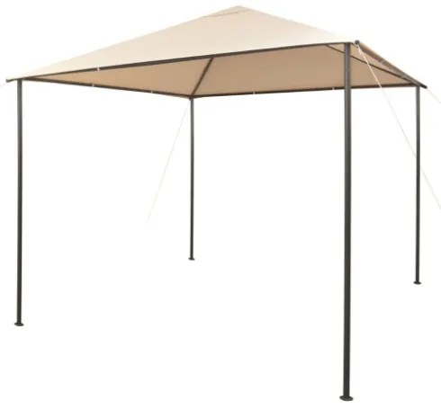 Gazebo Padiglione Tenda Tettoia 3x3 m Acciaio Beige