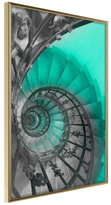 Poster  Stairway to Nowhere  Cornice Quadri Cornice d'oro, Larghezza x Altezza Home decor 30x45