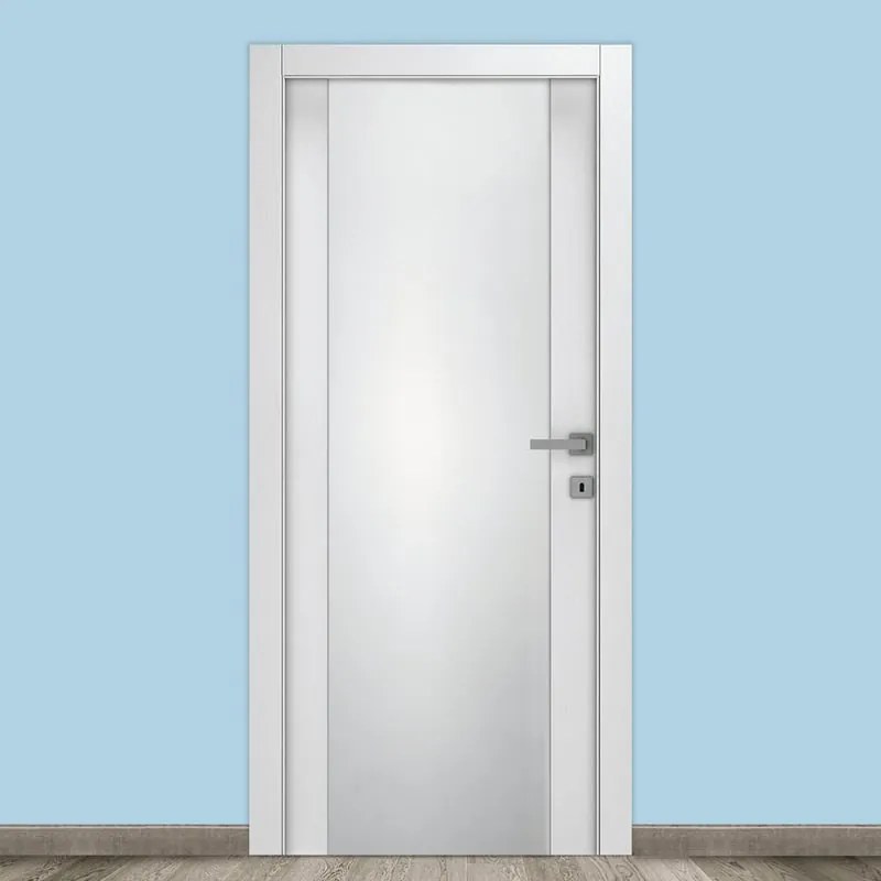 Porta battente Kent Vetrata bianco L 90 x H 210 cm reversibile